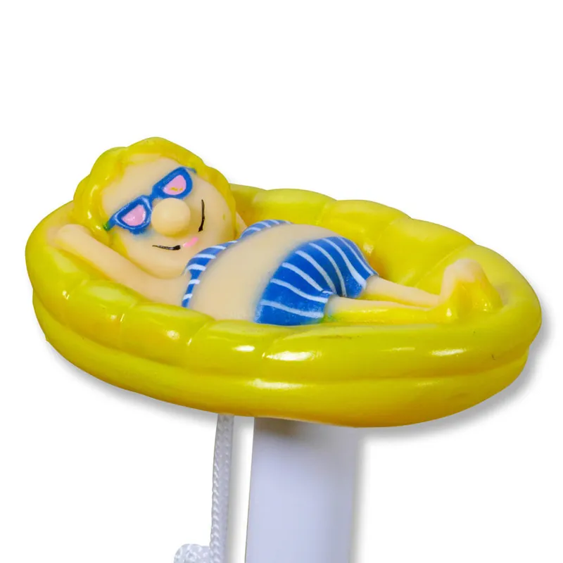 Sale Thermometer mit Motiv Frau auf Luftmatratze