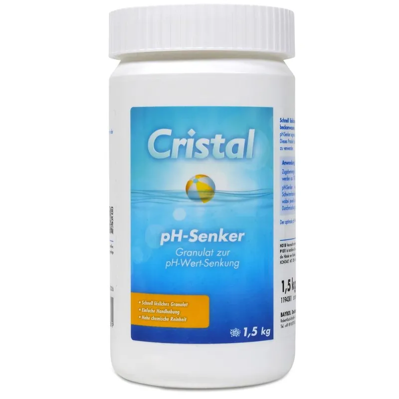 CRISTAL pH-Senker Granulat 1,5 kg Neu