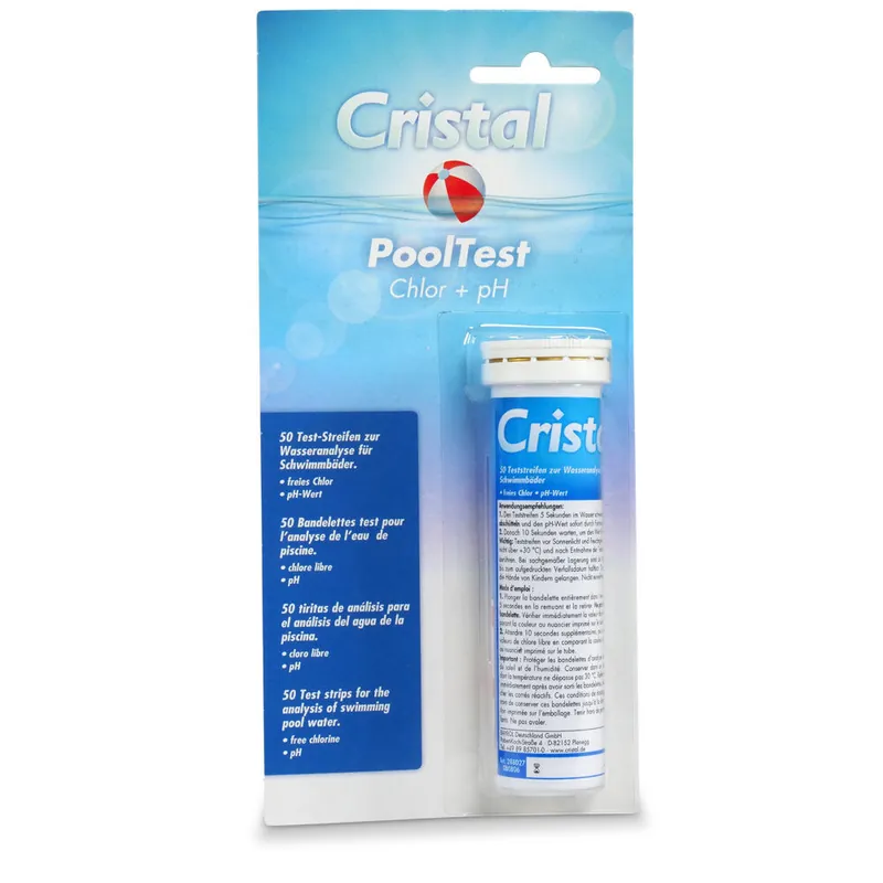 CRISTAL PoolTest - Test-Streifen pH/Chlor Mega-Angebot