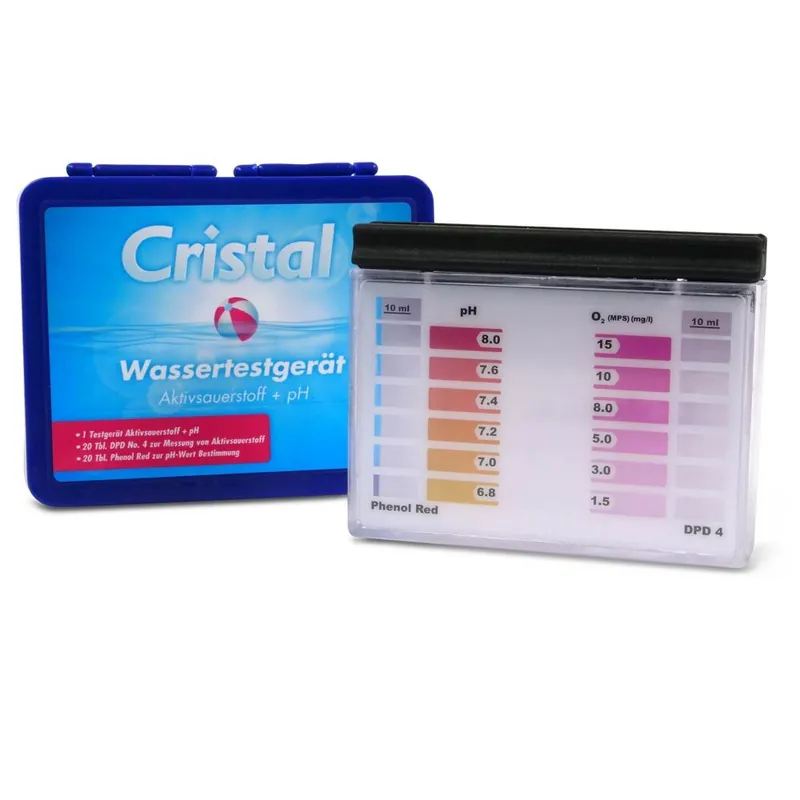 Must-Have CRISTAL Wassertestgerät Sauerstoff + pH-Wert