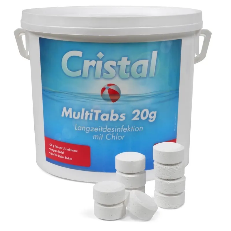 Schneller Versand CRISTAL MultiTabs Chlor 5 in 1 (20g) 5,0 kg