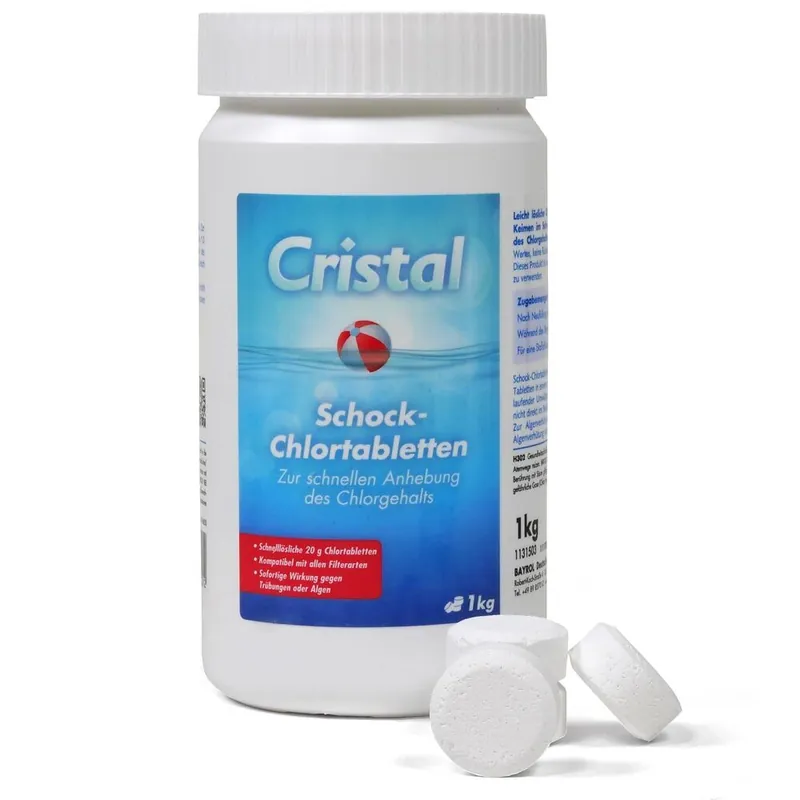 CRISTAL Schockchlortabletten (20g) 1,0 kg Geprüft