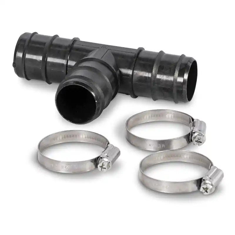 T-Stück Ø 38mm inkl. 3x Edelstahlschellen 9mm Beliebt