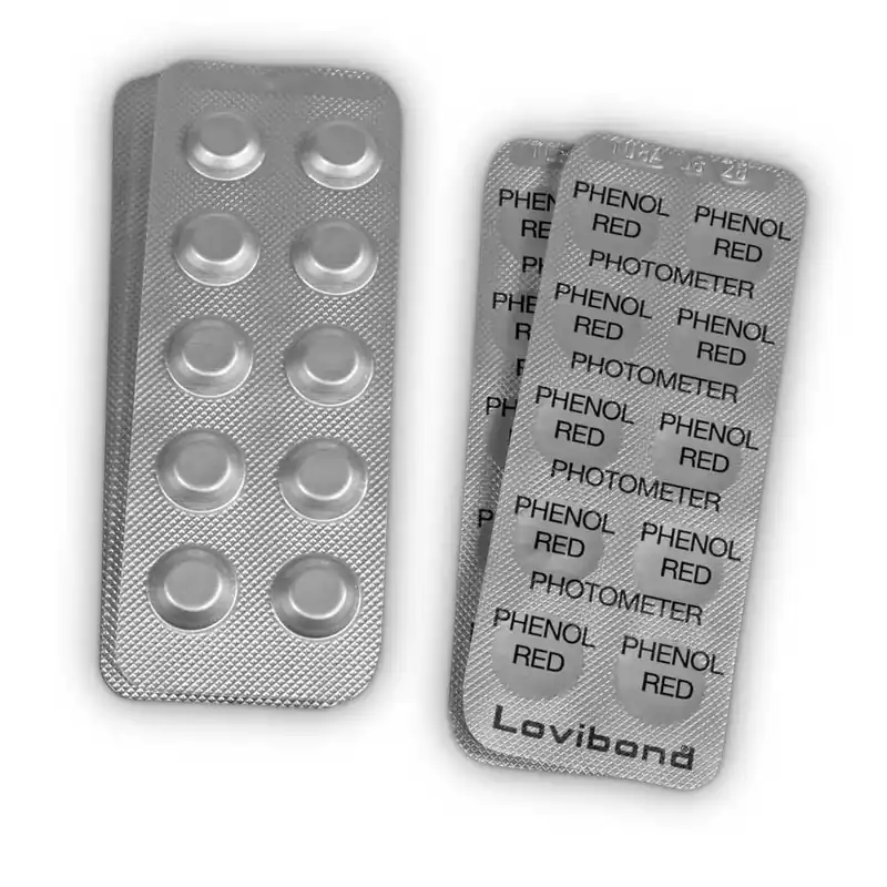 Phenol Red Photometer 50 Tabletten (5 Streifen) Neue Kollektion