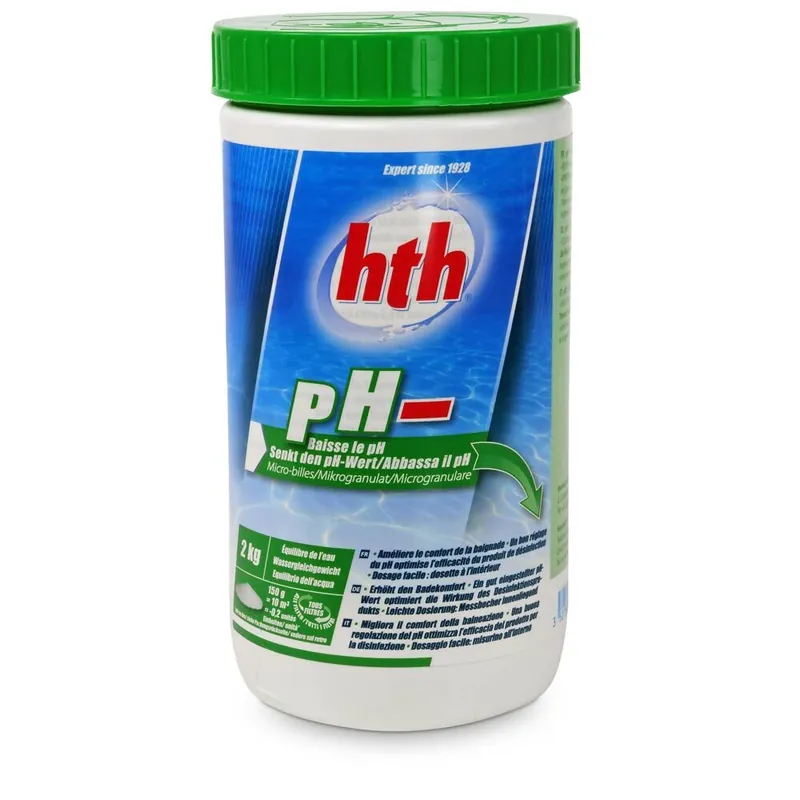 hth pH Minus Pulver 2,0 kg Dose Highlight
