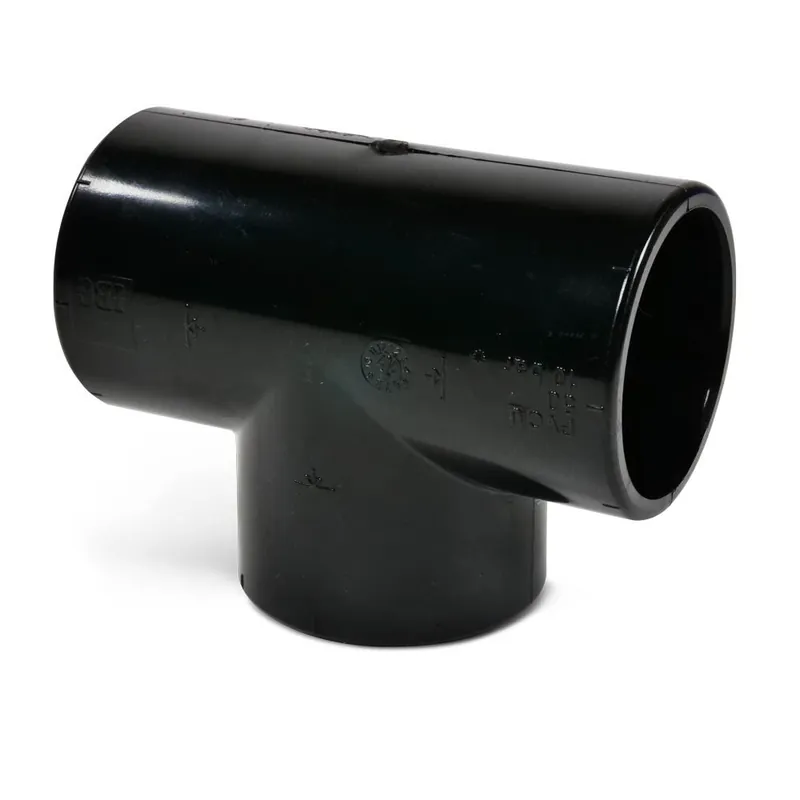 PVC T-Stück 90° d 50, schwarz Schnäppchen