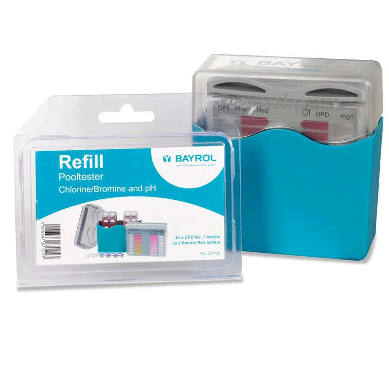 BAYROL SET Pooltester Chlor + pH-Wert und Nachfüllpackung Direktkauf