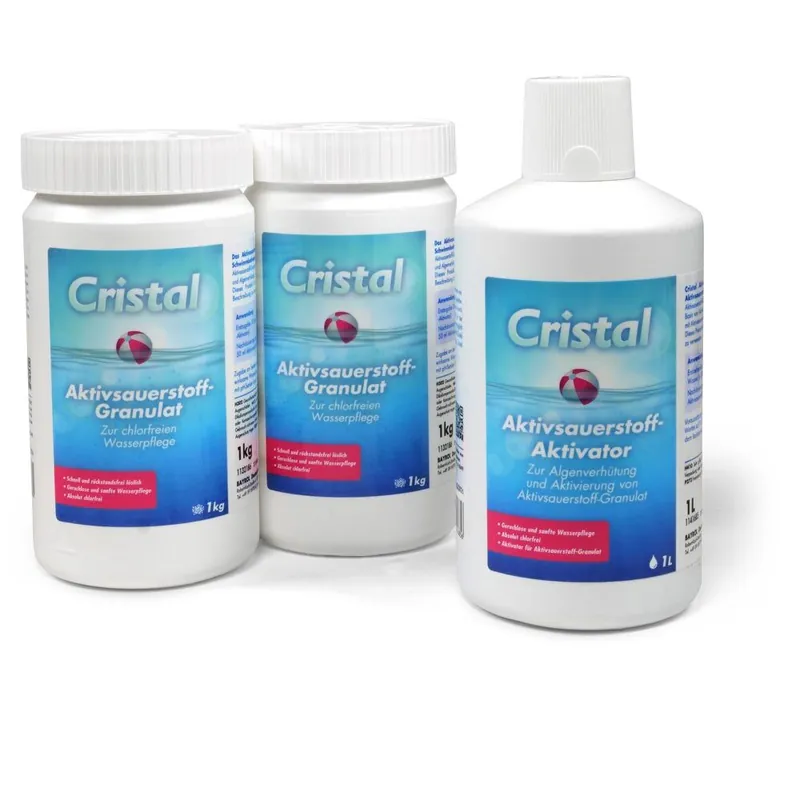 Kracherpreis CRISTAL MEGA-Spar-SET Aktivsauerstoff Granulat + Aktivator