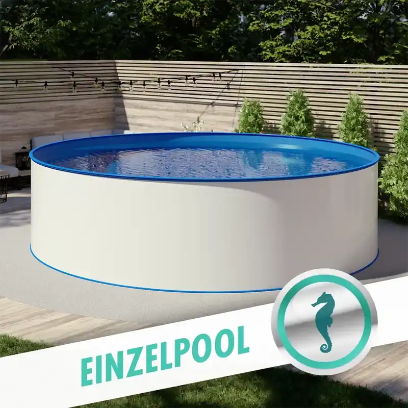 Rundbecken Ø 4,00 x 0,90 m, Folie blau 0,8 mm Bestseller