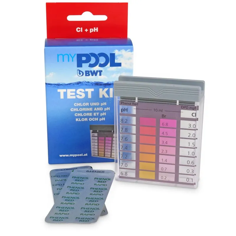 myPOOL Chlor/pH Testgerät inkl. 2x20 Tabletten Neue Ware