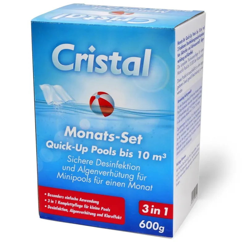 Zertifiziert CRISTAL Monats-Set Quick-Up Pools bis 10m³