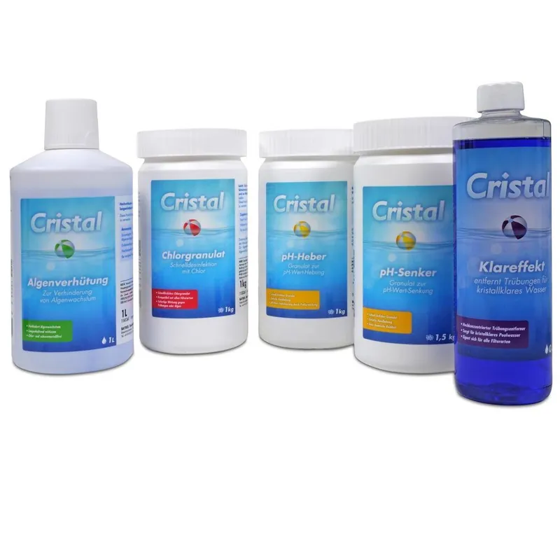 CRISTAL SET Wasserpflege Chlor (6 tlg.) Neu