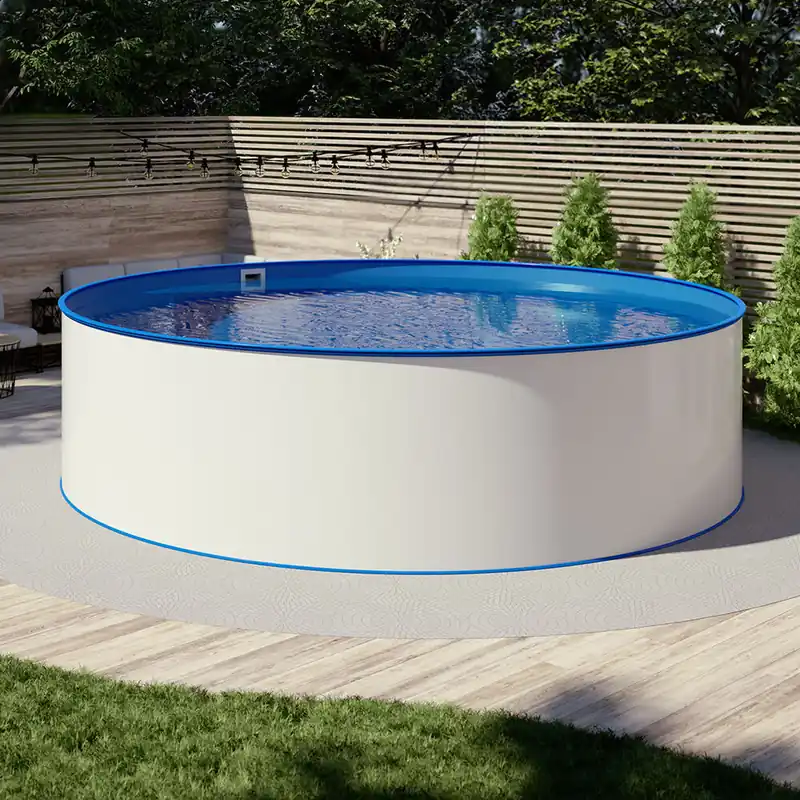 Nur Für Kurze Zeit Pool Ø 4,00 x 1,20 m Folie blau 0,8mm EB Handlauf STYLE