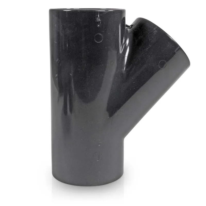 Neu Im Sortiment T-Stück 45° PVC-U 63 mm Klebemuffe