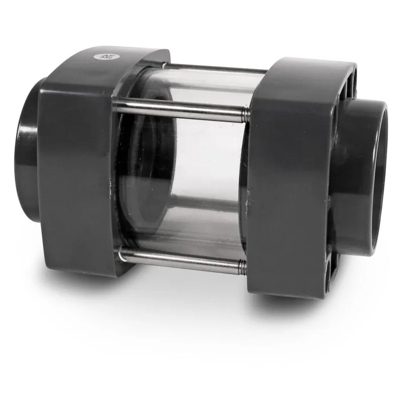 Abverkauf PVC Schauglas 50mm Klebemuffe