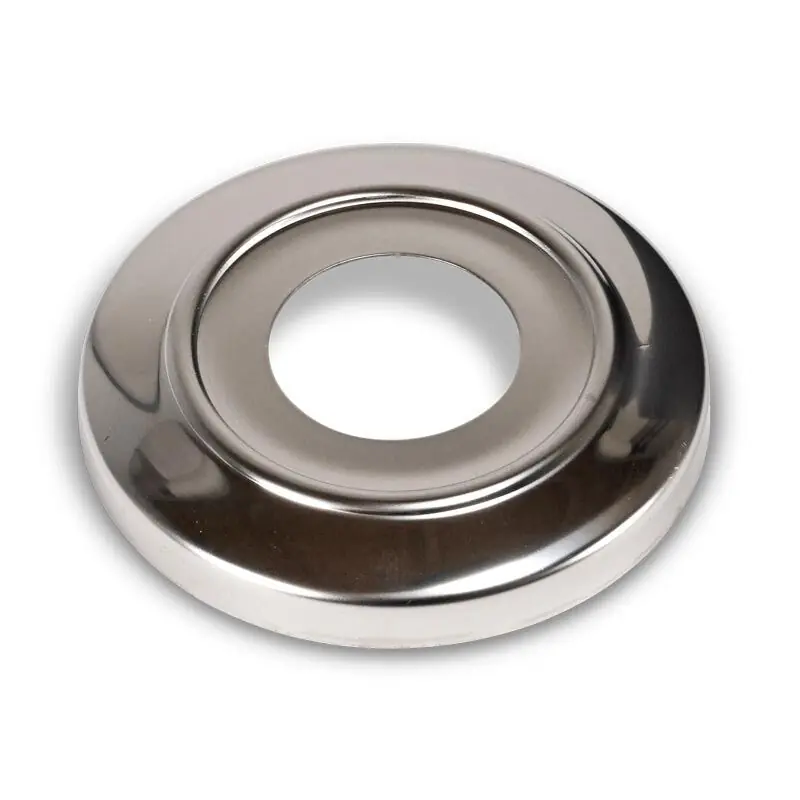 Neu Rosetten 2 Stk. V4A für Einbauleiter Ø 43mm