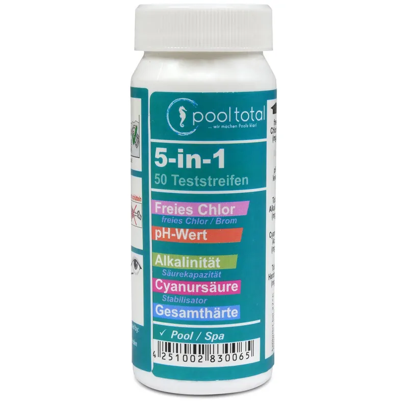 POOL Total 5 in 1 Teststreifen (50 Teststrips) Billig