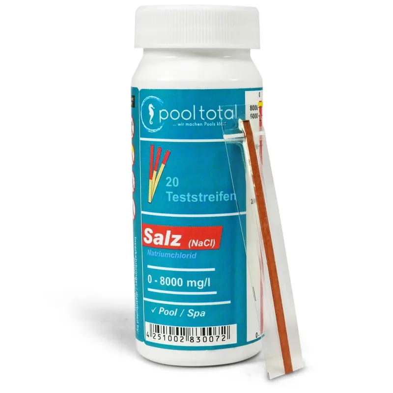 Top-Preis POOL Total Teststreifen Salz (NaCl) 0-8000 mg/l (20 TestStrips)