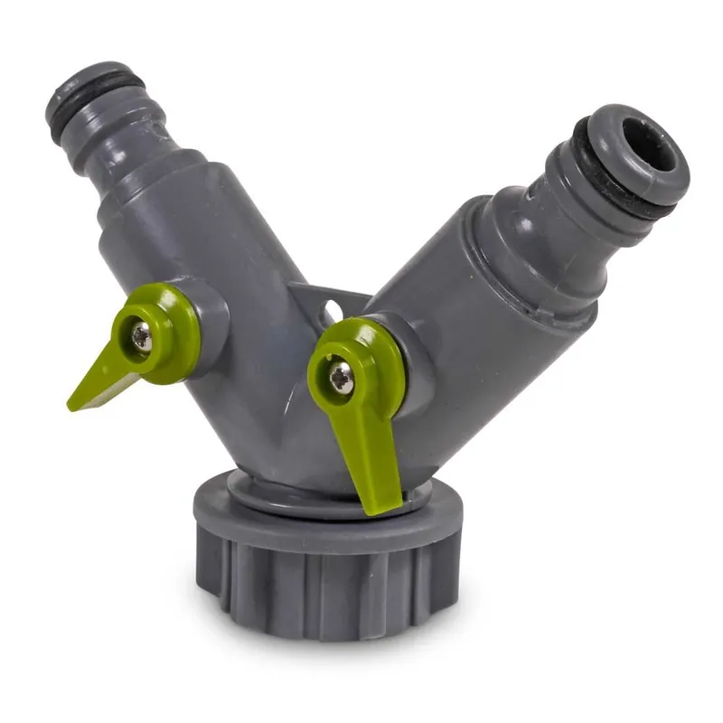 Hydro-Fit Verteiler 3/4'' Überwurfmutter IG auf 2x Klickstecker Billig