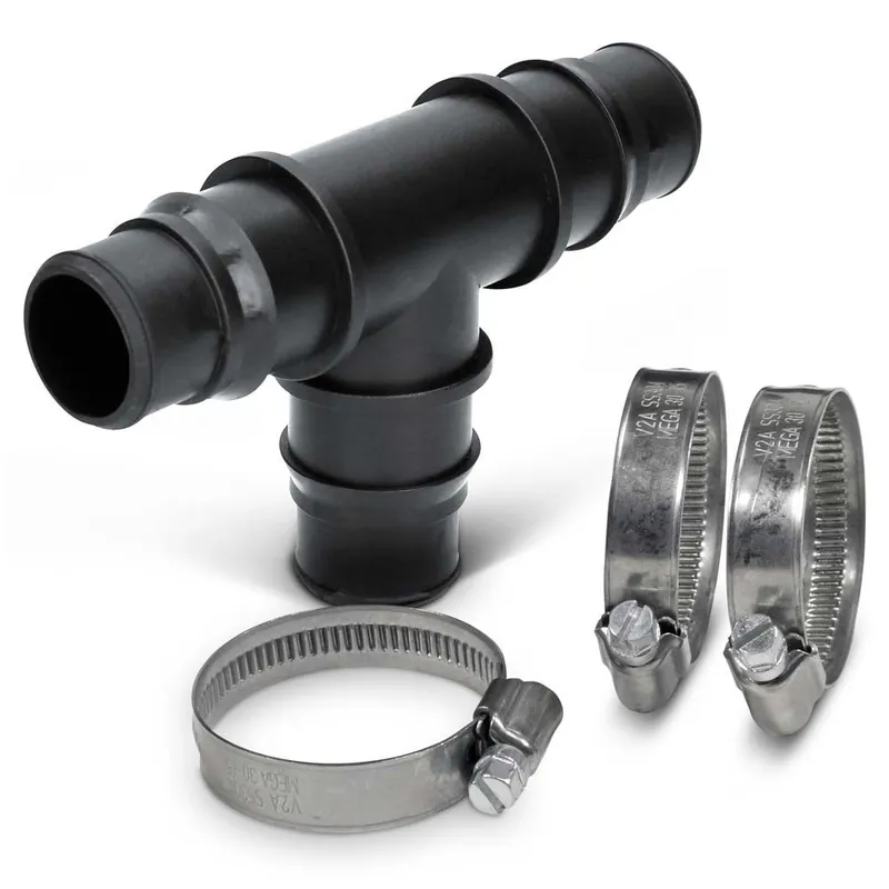 Top-Angebot Set PRO> T-Stück Ø 32/38mm + 3x VA SS304 Schellen 12mm
