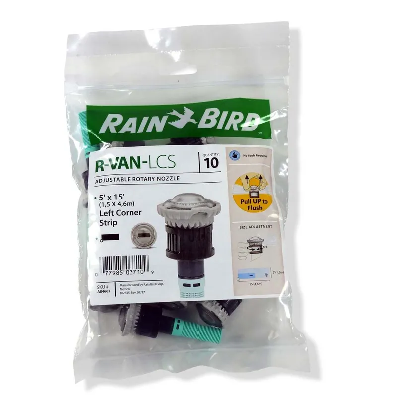 10x Rain Bird R-Van LCS Streifendüse linke Ecke Neue Kollektion