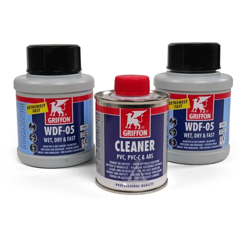 Kracherpreis Spar-SET> Griffon Kleber WDF-05, 2x 250g + Cleaner 250ml