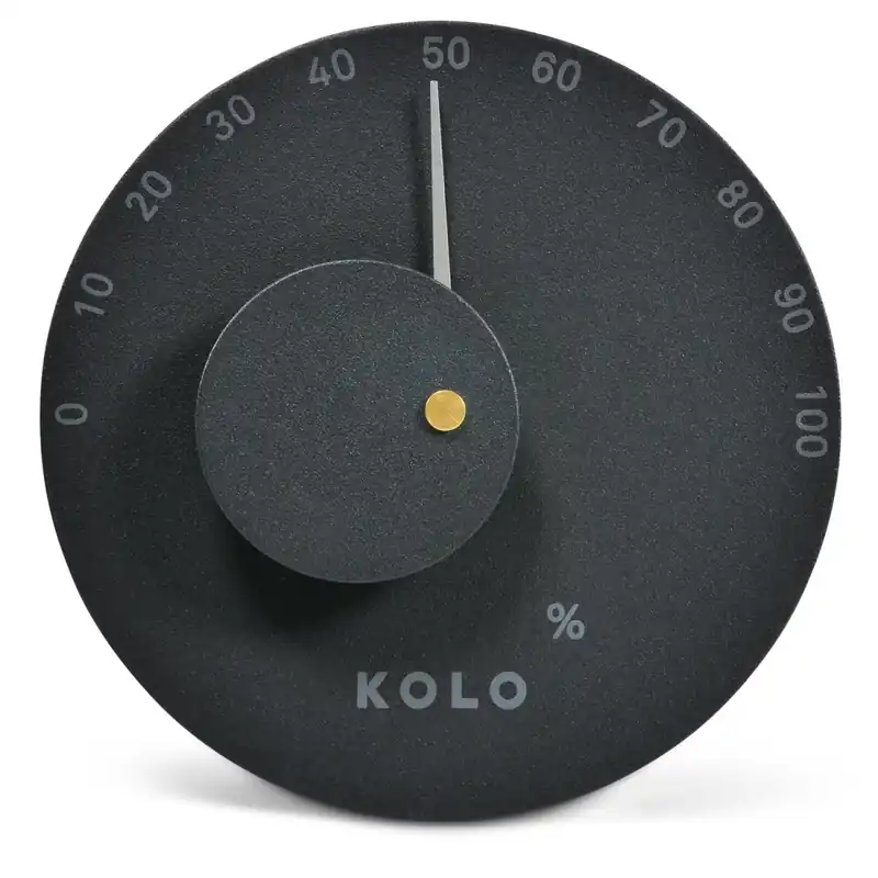Finale Aktion KOLO Sauna Hygrometer Schwarz