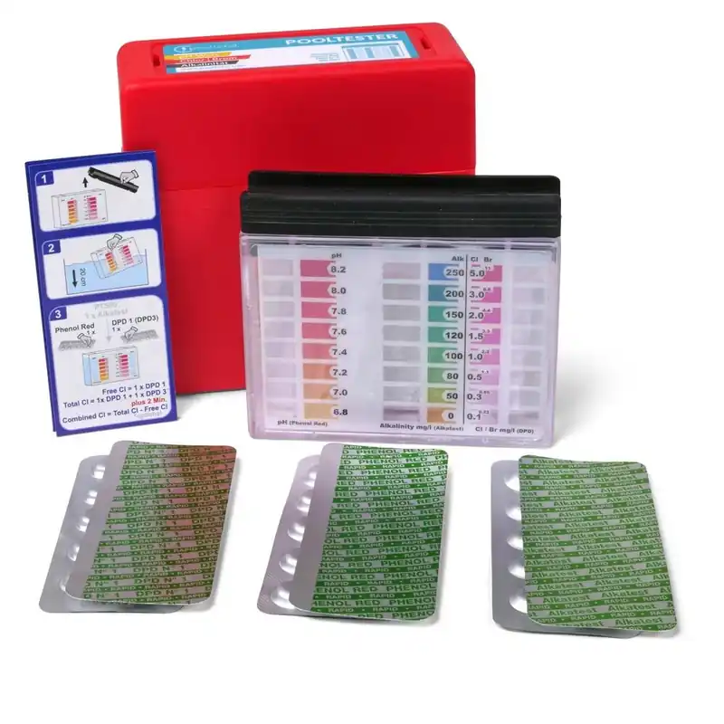 Neu Im Sortiment Pooltester ''PRO plus'' Chlor, Brom, Alkalinität + pH-Wert
