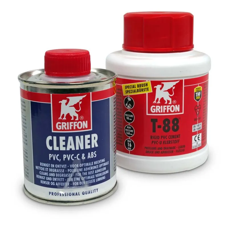 Spar-SET> Griffon PVC Kleber T-88, 250 ml + Cleaner 125ml Meistverkauft