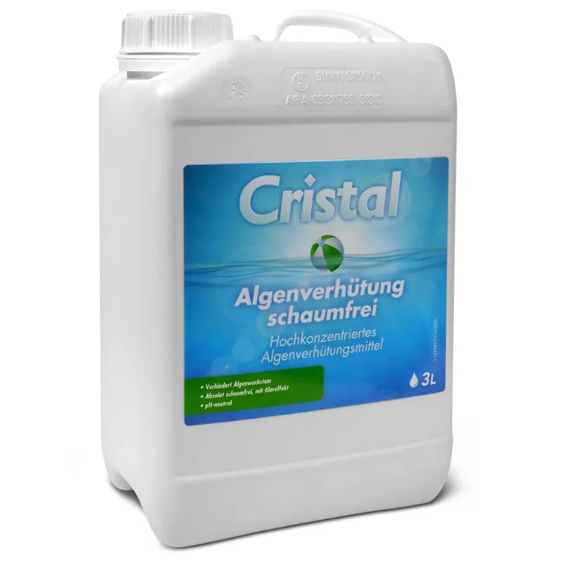 CRISTAL Algenverhütung Schaumfrei 3,0 l Zertifiziert
