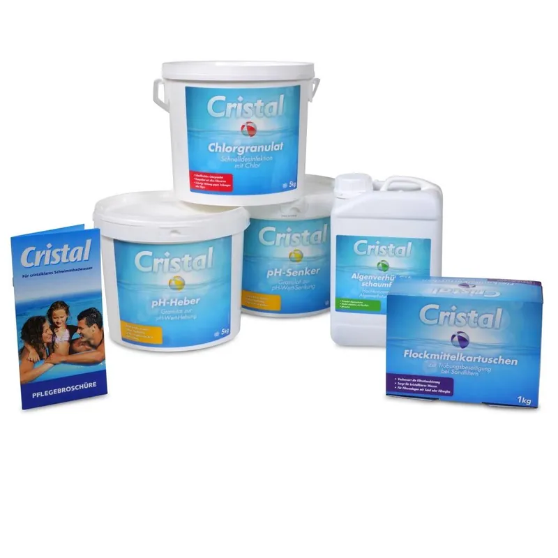 CRISTAL SET Wasserpflege Chlor 20 kg (6 tlg.) Garantierte Lieferung