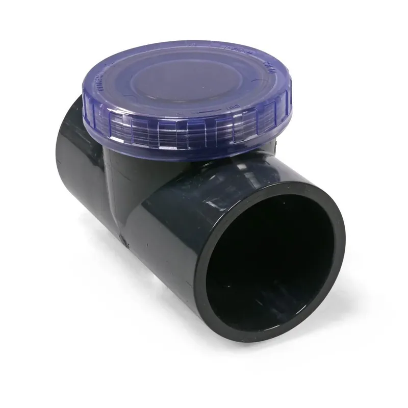 Preiswert PVC Rückschlagklappe, 2x Klebemuffe, 50 mm