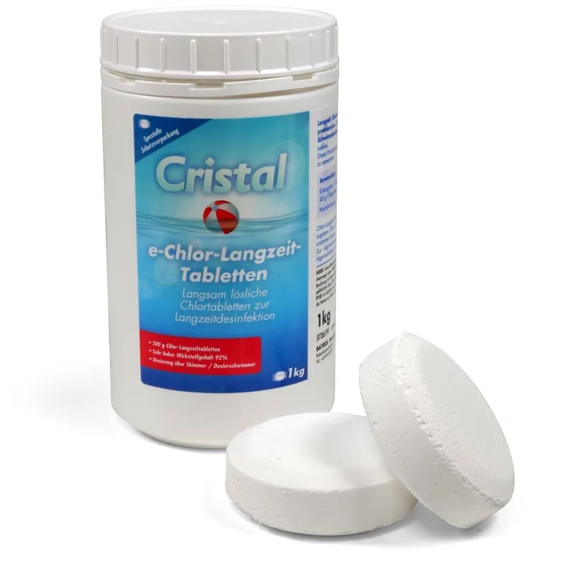 CRISTAL Chlor-Langzeit-Tabletten (200g) 1,0 kg Highlight