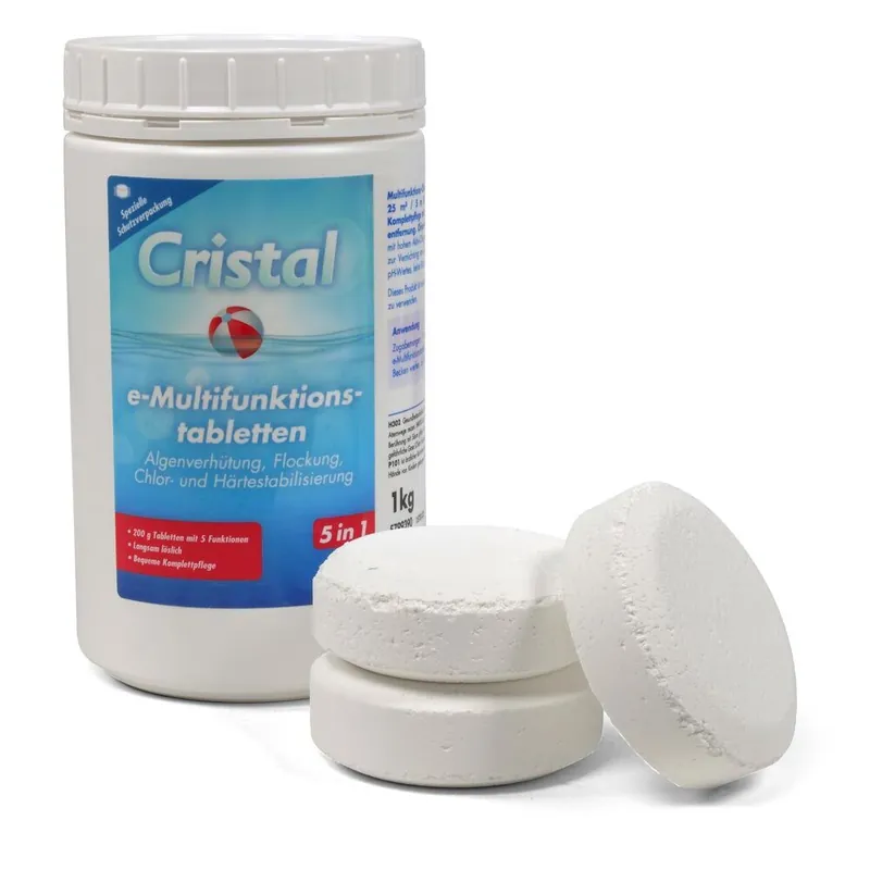 Preiswert CRISTAL Chlor-Multifunktion-Tabletten (200g) 1,0 kg