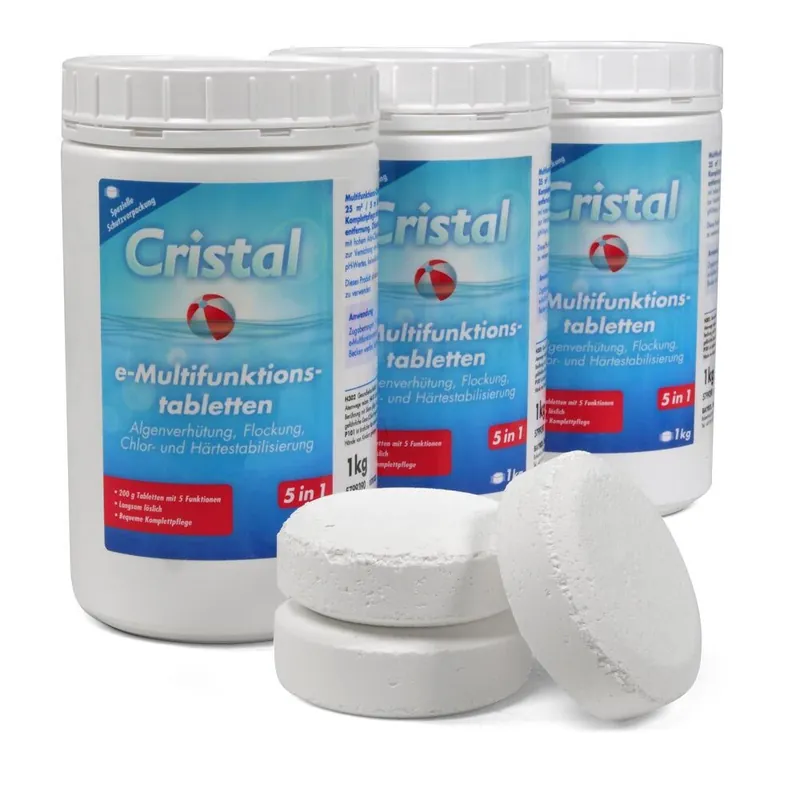Top-Preis CRISTAL e-Chlor-Multifunktion-Tabletten (200g) 3,0 kg