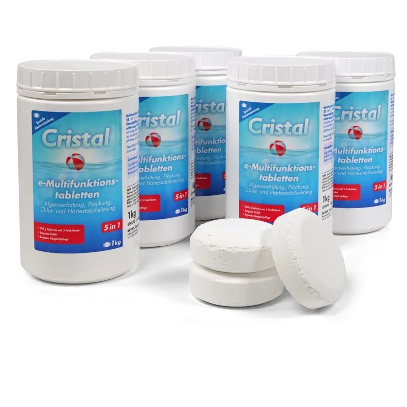 Finale Aktion CRISTAL Chlor-Multifunktion-Tabletten (200g) 5,0 kg