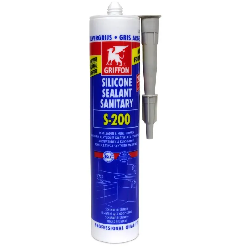 Griffon Silikon Sanitär S-200 silber-grau Preisknaller