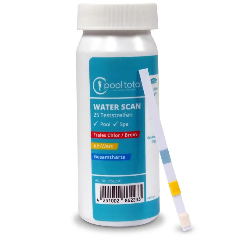 Direkt Vom Hersteller Water SCAN Teststreifen freies Chlor (Brom), pH + Gesamthärte
