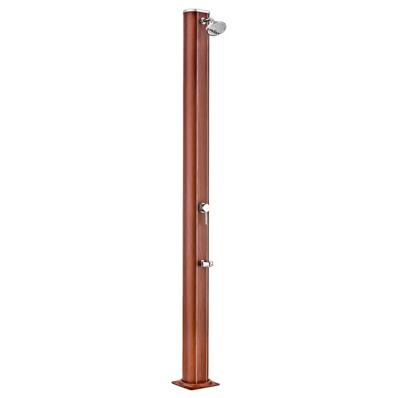 Begrenztes Angebot Solardusche Holzdesign 32 l Wassertank | Rund