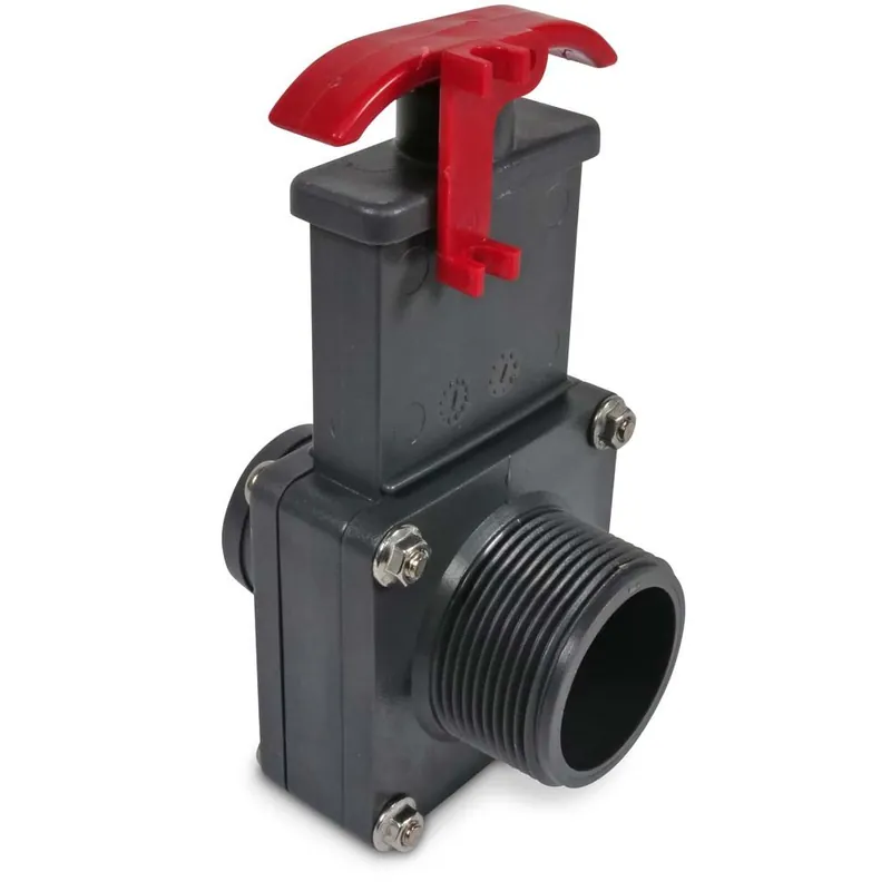 PVC Absperrschieber Ø 38 mm auf 1 1/2'' AG Direkt Vom Hersteller