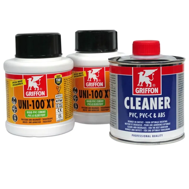 Jetzt Kaufen Mega-Spar-SET> 2x Griffon Kleber Uni 100 XT 250 ml + Cleaner 250 ml