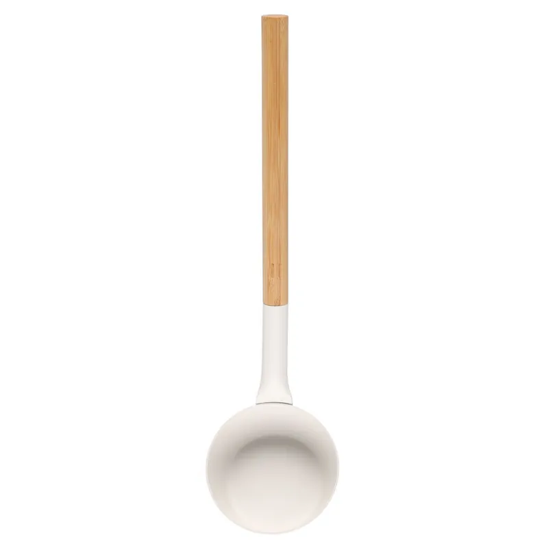Rento Saunakelle aluminium WEISS mit Bambus Griff Top-Seller