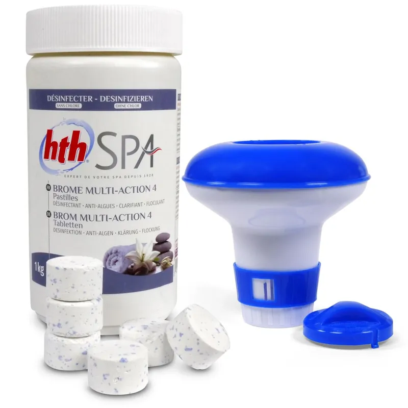 Nur Heute hth SPA Brom MULTI-ACTION 4 Tabletten + Dosierschwimmer