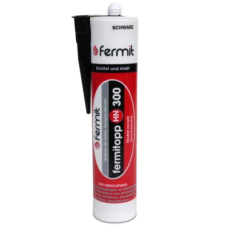 Letzte Chance Fermit Fermitopp HN 300 Brandschutzsilikon B1 Schwarz