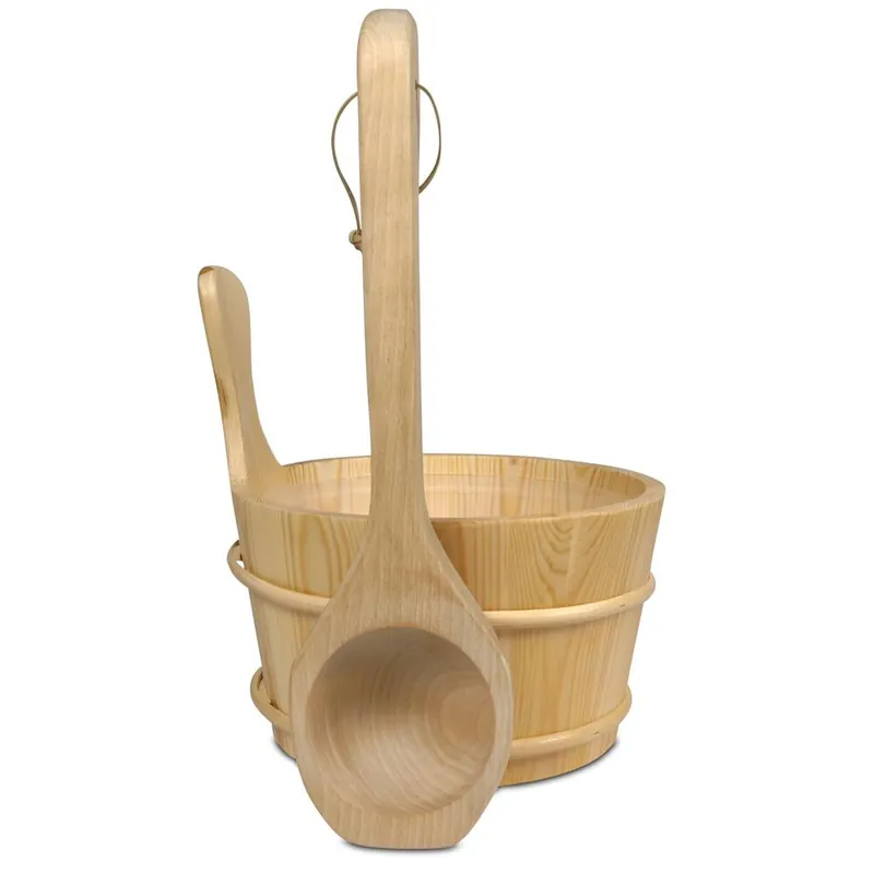 Online Kaufen Saunazubehör-Set Kübel 4 L + Schöpfkelle