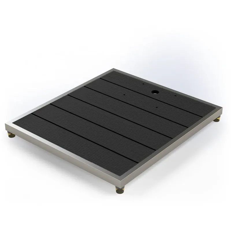 Direktkauf IDEAL WPC Bodenplatte | 840 x 750 mm | Anthrazit