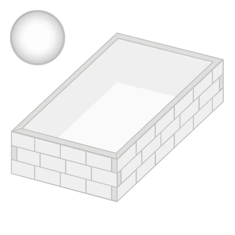 Innenhülle 8,00 x 4,00 x 1,50 m, 0,8 mm, weiß Abverkauf
