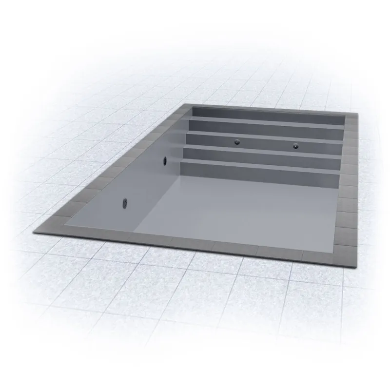 Super-Preis Innenhülle TRENDLINER KB Rechteckb. 700 x 350 x 150 cm | 0,8 mm | hellgrau | für Treppe Gesamte Breite