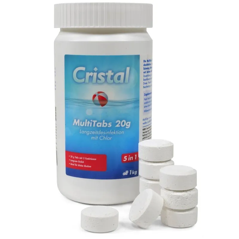 CRISTAL Chlor MultiTabs 1 kg für Whirlpool & Spa Billig