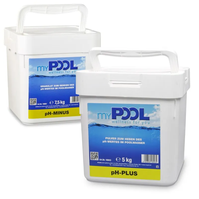 Preiswert SET> myPOOL pH Minus + pH Plus Granulat 12,5 kg